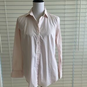Ann Taylor Pink Striped Blouse